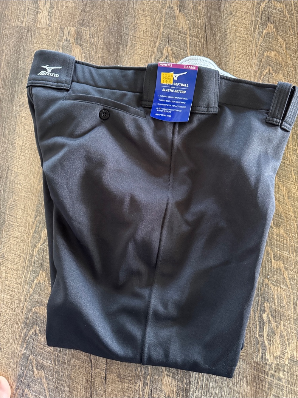 Mizuno Womens Black Athletic Softball Pants Size XL